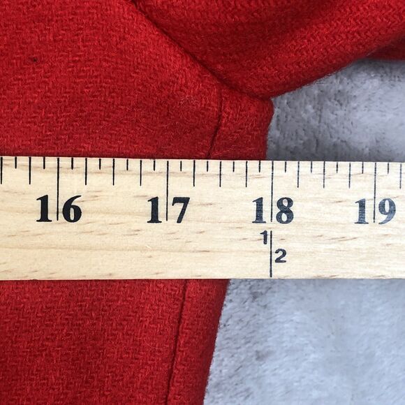 VTG PENDLETON Boiled Wool Jacket Sz 8 Red Button Up Made in USA Academia - Picture 6 of 12